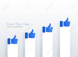 Like Upward Growth Chart Concept Design For Social Media