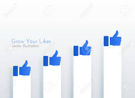 like upward growth chart concept design for social media