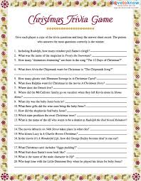 The fourth sheet is an answer key in case you're having trouble. Christmas Trivia Games Printable Online Lovetoknow