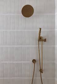 The wet zone comes in white color that is contrast with dry zone, giving ultimate experience during your shower time. Sarah Sherman Samuel Our Master Bath Tile How To
