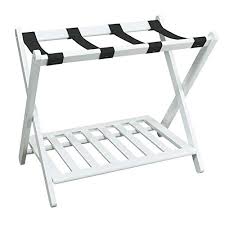 Buy the best and latest leather luggage on banggood.com offer the quality leather luggage on sale with worldwide free shipping. Clothing Closet Storage Sturdy Wooden Misc White Hotel Luggage Rack For Guest Room Folding Suitcase Rack Collapsible Carry On Holder Bedroom Luggage Racks