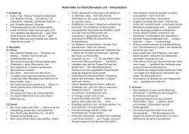 Eine zusammenfassung oder inhaltsangabe enthält alle wesentlichen teile des. Deutschstundeonline Wie Schreibt Man Eine Gedichtanalyse Gedicht Analyse Deutsch Schreiben Lernen Lernen Tipps Schule