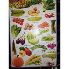 Maybe you would like to learn more about one of these? Poster Edukasi Anak Vegetables Sayuran Warna Gambar Sayur Mayur Bilingual Indonesia Inggris Shopee Indonesia