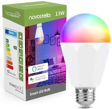 Novostella 13w 1300lm Smart Led Light Bulbs Wifi Rgbcw 2700k 6500k Dimmable Multicolor Bulb A19 E26 120w Equivalent Color Changing Bulb No Hub Required Compatible With Alexa 1 Pack Amazon Com