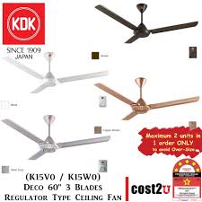 Simptom kipas siling panasonic bayu bising & perlahan dan cara membaiki dengan menukar kapasitor baru. Kdk 60 Deco Ceiling Fan K15v0 K15w0 K15vo K15wo Regulator Type Kipas Siling é£Žæ‰‡ Shopee Malaysia