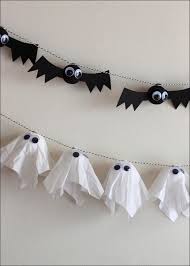 Just choose a batty paper decoration and pair it one of our a. Diy Bat Ghost Garlands Evite Homemade Halloween Decorations Diy Halloween Garland Handmade Halloween Decorations