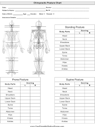 Chiropractor Posture Chart Template Download Printable Pdf