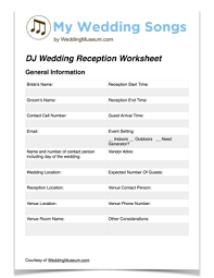 Wedding Planning Worksheets You Can Print Save My Wedding Songs Wedding Planning Worksheet Wedding Reception Planning Wedding Song List