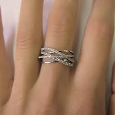 Criss Cross Diamond Wedding Band 14k White Gold Or 14k Yellow Etsy Yellow Gold Round Diamond Ring Diamond Wedding Bands Antique Engagement Rings Vintage