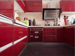 China high gloss laminate kitchen cabinet furniture via. 2017 Hot Sales High Gloss Lacquer Kitchen Cabinets Red Color Modern Painted Kitchen Furnitures L1606096 Furniture Color Furniture Redfurniture Kitchen Aliexpress