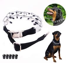 Mark Deandrew Dog Prong Collar With Quick Release Snap Buckle Adjustable Size Stainless Steel Plated Choke Pinch T Large Dog Collars Training Collar Large Dogs