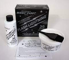 10 1 Manic Panic Flash Lightning Hair Bleach Kit 30 Volume Vol Ebay Fashion Hair Bleach Kit Manic Panic How To Lighten Hair