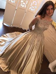 Chic Off Shoulder Gold Prom Dress Long Sleeve A Line Sparkly Prom Dress Evening Dress Amy011 Full Sleeve Prom Dress Long Sleeve Ball Gowns Prom Dresses Ball Gown