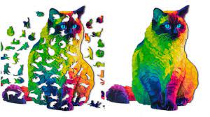 Liberty puzzles are a throwback to the golden age of jigsaw puzzles. A 224 Piece Jigsaw Puzzle Featuring 43 Different Cat Shaped Pieces That Need To Be Herded Together