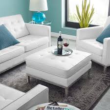Are you looking for a faux leather coffee table ottoman type combination? Loft Tufted Upholstered Faux Leather Ottoman Contemporary Modern Furniture Modway