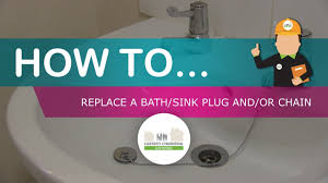 The slip nut holds the tailpiece to the drain. How To Replace A Bath Sink Plug And Or Chain Youtube