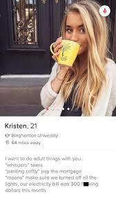Tinder Bio Ideas For Girls 22 Shameless Tinder Profiles Chaostrophic Tinder Girls Tinder Profile Tinder Humor