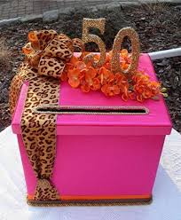 Diy Birthday Party In A Box 50th Birthday Cards Birthday Party Card Box Birthday Party Box Moms 50th Birthday