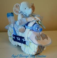 Elephant Motorcycle Diaper Cake Baby Shower Centerpiece Boy Etsy In 2020 Boy Baby Shower Centerpieces Baby Shower Centerpieces Elephant Diaper Cakes