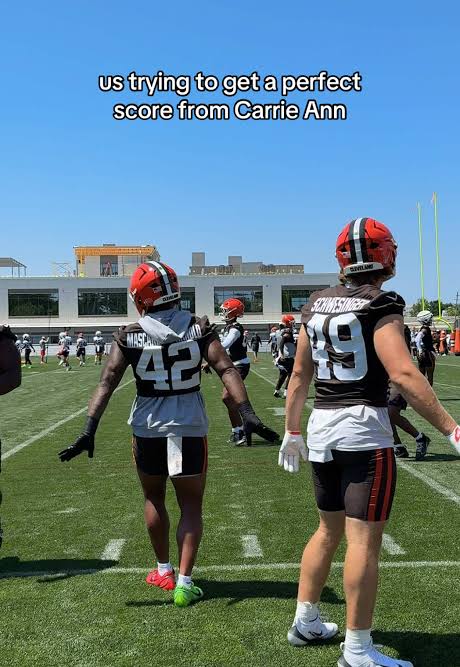@Carrie Ann Inaba did it work?🫣 #clevelandbrowns #dancingwiththestars  #carrieanninaba #practice