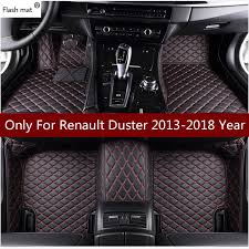 Flash Mat Leather Car Floor Mats For Renault Duster 2013 2014 2015 2016 2017 2018 Custom Auto Foot Pads Automobile Custom Car Floor Mats Car Mats Kia Sportage