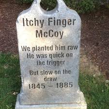 Faux Headstone Outside Of The Hatfield And Mccoy Dinner Theater In Pigeon Forge Halloween Tombstones Cowboy Halloween Ideas Hatfields And Mccoys