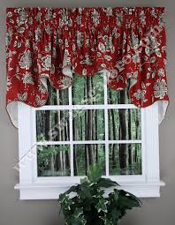 red swag kitchen curtains blankets