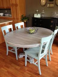 Find a kitchen table set in styles that fit your space perfectly. Farmhouse Pedestal Kitchen Table Google Search Painted Kitchen Tables Kitchen Table Makeover Pedestal Kitchen Table