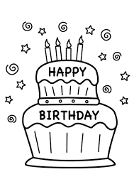 Happy Birthday Color Pages Printable Happy Birthday Coloring Pages Happy Birthday Printable Birthday Coloring Pages