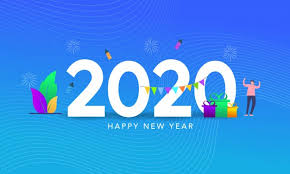 Happy New Year Greeting Card V 2020 G