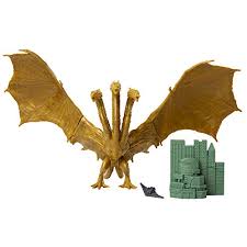 It's sculpted and finished with all of the care you've come to expect from bandai, featuring effect parts that let you replicate dramatic scenes from the film. Godzilla King Of The Monsters 6 King Ghidorah Articulated Action Figure With Argo Jet Destructible City Pricepulse