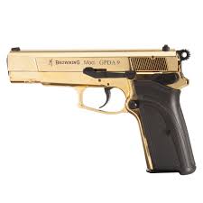 Co 2 pistol / cal. Browning Gpda9 Schreckschuss Pistole 9mm P A K Gold Finish Kotte Zeller