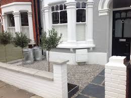 Front Garden Paving And Gravel Theme Love The White Paint On The Front Walls Garden Ideas Terraced House Victorian Front Garden Small Front Gardens