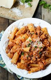 Italian Sausage Rigatoni With Spicy Cream Sauce Spicy Southern Kitchen Recipe Easy Pasta Dishes Sausage Rigatoni Easy Pasta