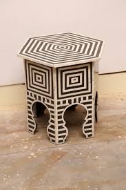 Bone Inlay Side Table Nadeau Huntsville