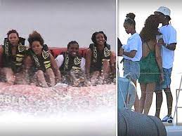 Rihanna and asap rocky were first linked at the start of the year. Rihanna And A Ap Rocky Jet Ski Pda In Barbados