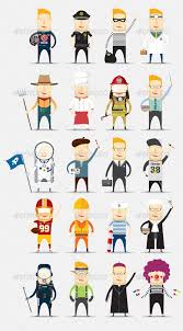 20 Job Character Simple Character Character Design Character Illustration