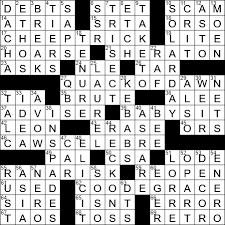 Devious Nestling S Cry Crossword Clue Archives Laxcrossword Com