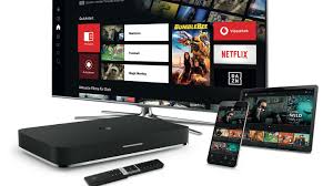 Vodafone receiver mit festplatte und fernbedienung man kann filme und videos aufnehmen 1 monat benutzt wie neu der verkauf ist das unsere wohnung kein satelliten anschluss haben darf deswegen sind wir gezwungen ihn zu verkaufen ich zahle dafür 9,99 monatlich auf 2 jahre also verkaufe ich ihn für 120 preis ist vhb Gigatv Vodafone Integriert Sport Sender Dazn Ifun De