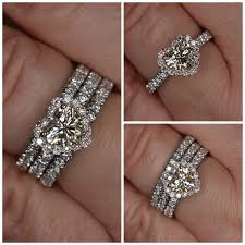 Heart Shaped Diamond Engagement Ring And Wedding Band Set 18k Etsy Heart Shaped Diamond Engagement Ring Heart Shaped Diamond Ring Engagement Rings Wedding Bands Set