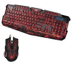 2017 Led Gaming 5500dpi Wire 2 4g Keyboard And Mouse Keyboard Computer Computer Accessories