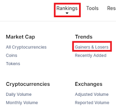 Top cryptocurrencies provide details based on a market cap in usd, but you can sort by rank, name, price, market cap, volume in 24 hours, change. Gainers And Losers Coinmarketcap