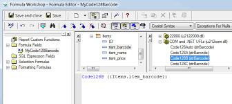 Create Code 128 Barcodes In Crystal Reports