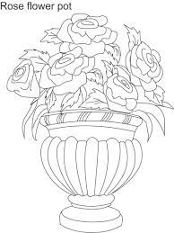 Flower Page Printable Coloring Sheets Flower Pot Coloring Printable Page For Kids 2 Decorative Flow Flower Drawing Flower Coloring Pages Flower Vase Drawing