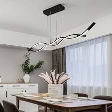 Kopen goedkoop nordic led hanglampen luxe glazen h. Neo Gleam New Wave Aluminum Modern Led Pendant Light For Dining Room Living Kitchen Room Matte Black Or White Color Pendant Lamp Pendant Lights Aliexpress