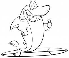 Get free printable coloring pages for kids. Premium Vector Surfing Shark Logo Template