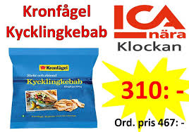 Stekt, skivad kycklingkebab av svensk kycklinglårfilé. Facebook