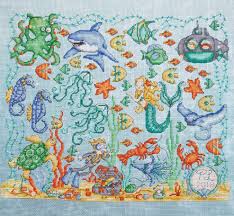 Cross stitch designs cross stitch patterns under the sea baby quilts dolphins quilt blocks seaside creatures ocean. Under The Sea Stitches Quills