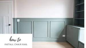 The makeover included the installation of a decorative chair rail along with a pink and green paint scheme. How To Install Diy Chair Rail On Your Walls Youtube