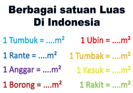 Berapa ratus atau mungkin berapa ribu hari telah berlalu? Mengenal Satuan Luas Tumbuk Rante Anggar Borong Kesuk Rakit Tumbak Ru Ubin Berbagi Ilmu Pengetahuan Umum